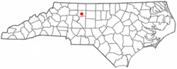 Localización en Carolina del Norte