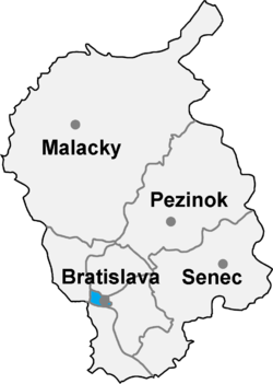 Distrito de Bratislava I la Región de Bratislava