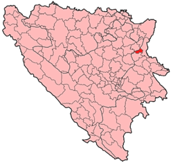 Localización de Osmaci en Bosnia-Herzegovina