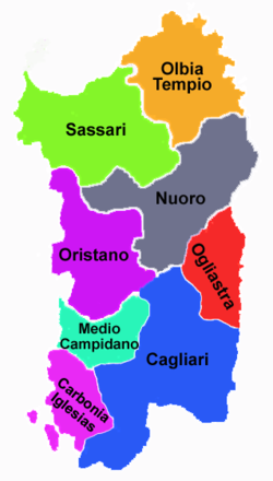 Provincias de Cerdeña.