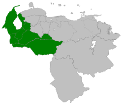 Ubicación de Provincia de Maracaibo