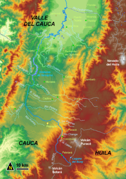 Río Cauca en el Departamento del Cauca