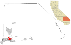 Localización en el Condado de San Bernardino, California