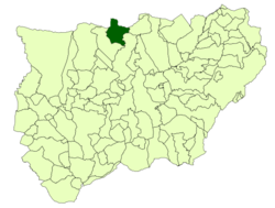 Situación de Santa Elena con respecto a la provincia de Jaén