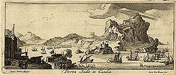 Vista de la bahía de Suda, por Jan Peeters, 1690