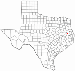 Ubicación de Lufkin en Texas