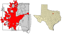 Mapa y Localización de Fort Worth