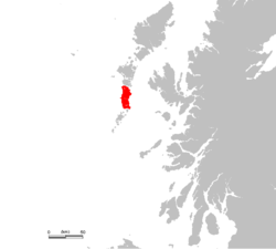 Localización de South Uist.