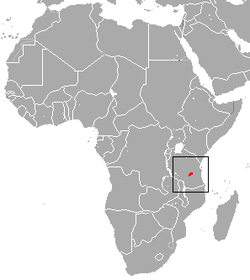 Distribución del colobo rojo de Uzungwa
