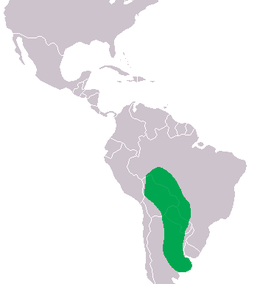 Distribución del caimán yacaré
