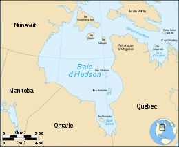Localización del archipiélago de las islas Belcher