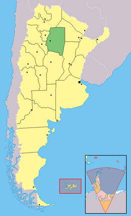 Mapa de Santiago del Estero