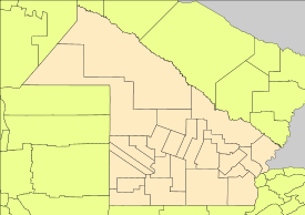 Localización de Tres Estacas en Provincia del Chaco