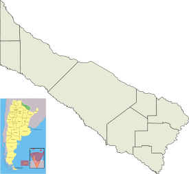 Localización de Las Lomitas en Provincia de Formosa