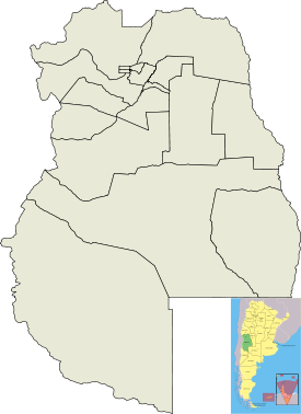 Localización de Ciudad de Mendoza en Provincia de Mendoza