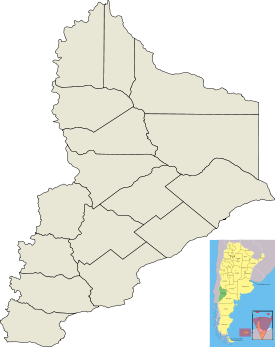 Localización de Guañacos en Provincia del Neuquén