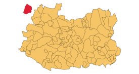 Situación del municipio dentro de Ciudad Real