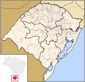 Localización del Municipio de Canela