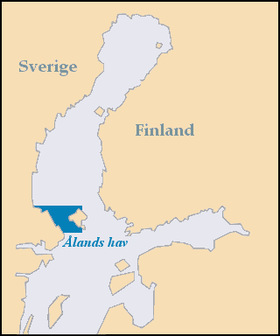 Localización del mar de Åland