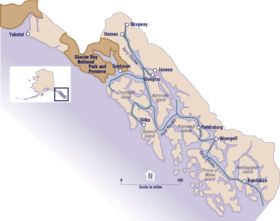Mapa del archipiélago Alexander