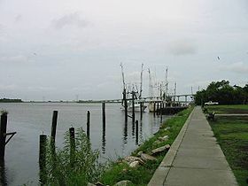 La desembocadura del río Apalachicola, en la bahía