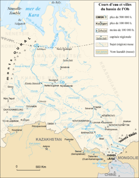 Localización del Sosva Septentrional (cuenca del Obi)