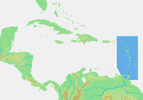 Localización de las islas de Barlovento en las Antillas