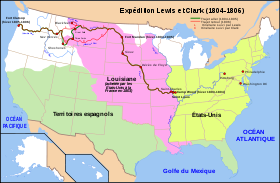 Carte Lewis-Clark Expedition-fr.svg