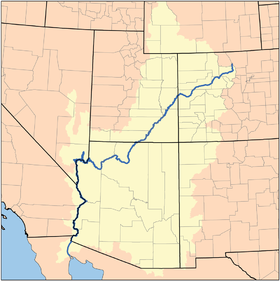 Localización del río Colorado.