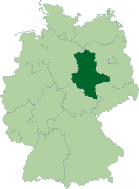 Mapa de Sajonia-Anhalt