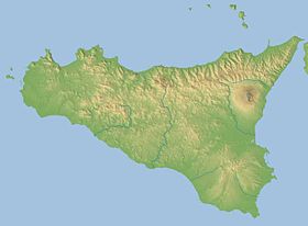 Localización del archipiélago (mapa de Sicilia)