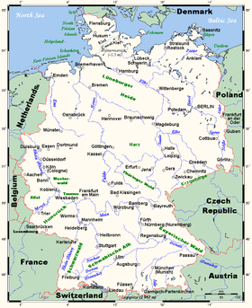 Localización del río Weser