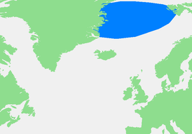 Localización del mar de Groenlandia.