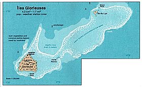Mapa de las islas Gloriosas