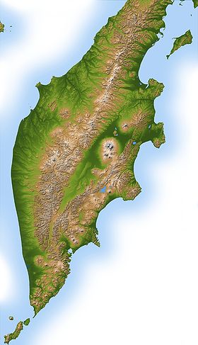 Mapa físico  de la península