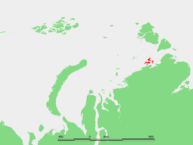 Localización del archipiélago en el mar de Kara