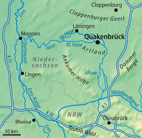 Localizaciónd del río Hase