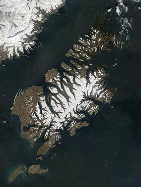 Vista de satélite del archipiélago