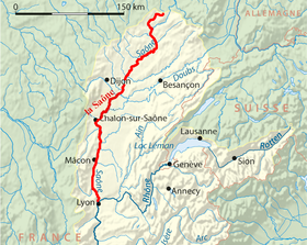 Localización del río Saona