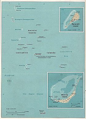 Región del mar de Laquedivas.