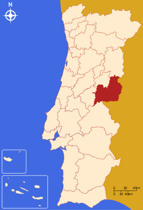 Mapa de Beira Interior Sul