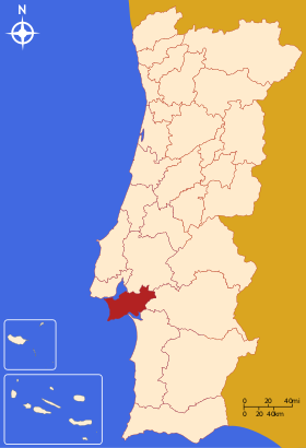 Mapa de Península de Setúbal