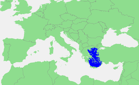 Localización del mar Egeo.