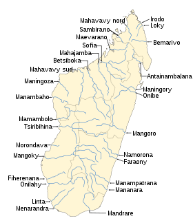 Localización del río Mangoky