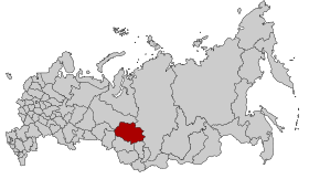 Ubicación de Óblast de Tomsk