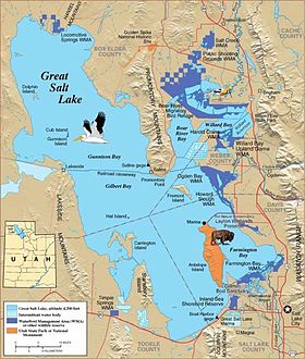 Mapa del Gran Lago Salado