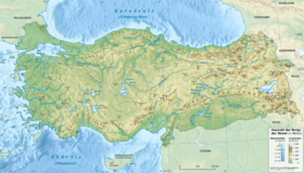 Localización aproximada del río Limonlu Çayı (no aparece representado)