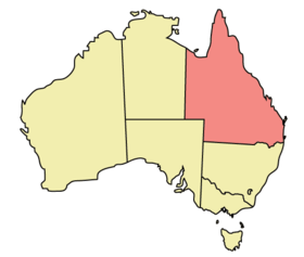Mapa de Queensland