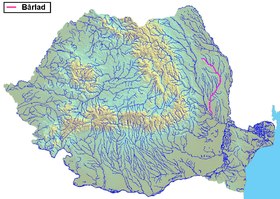 Localización del río Bârlad