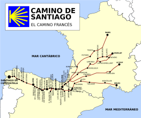 Ruta del Camino de Santiago Frances.svg